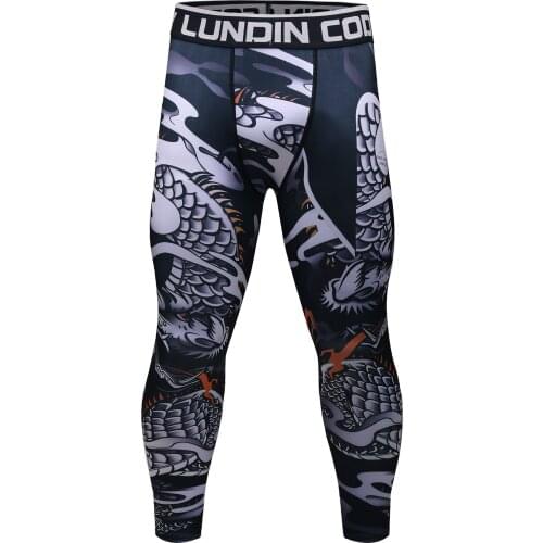 Hot Sale Sports wear compression pants contract running tights legging for men black