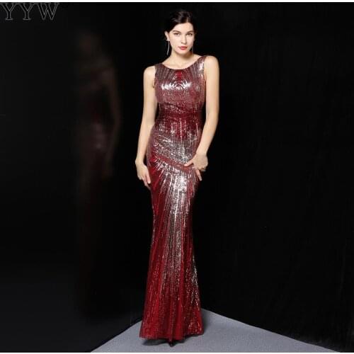 Sexy Black Gold Sequins Shinny Long Dress Women Sleeveless Elegant Party Dinner Evening Maxi Bodycon Mermaid Dresses