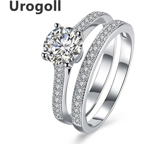 Fine Jewelry 925 Sterling Silver Rings For Women Trendy Style Jewelry Princess Cubic Zirconia Finger Rings Women Gifts