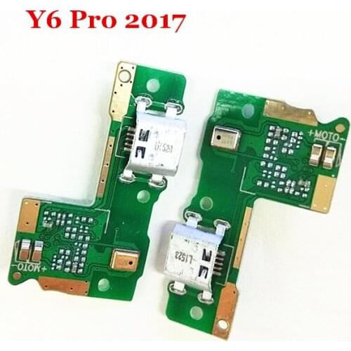10pcs/Lot USB Charging Charger Board Dock Connector Flex Cable For Huawei Y6 Pro 2017 /P9 Lite Mini