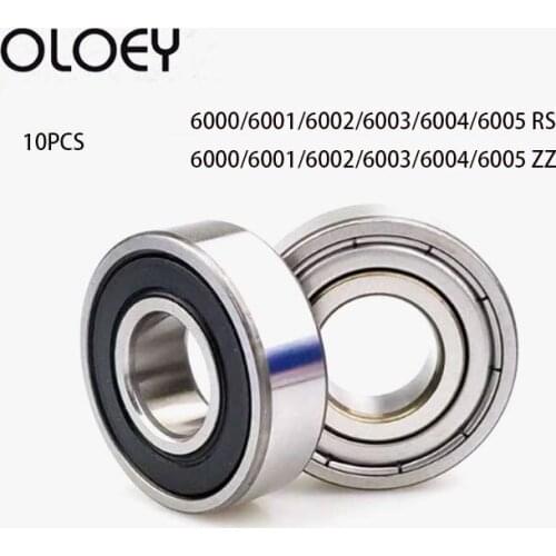 High Quality 10pcs Deep Groove Ball Bearing 6000 6001 6002 6003 6004 6005 ZZ 2RS Good Deep Groove Ball Bearing