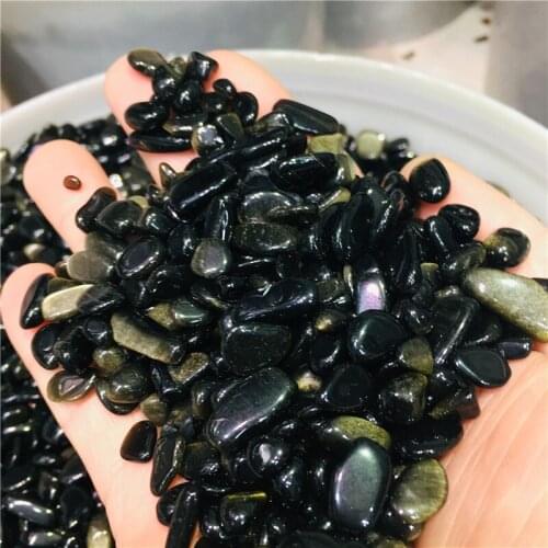 100g roll gem natural rock mineral gem gold obsidian crystal used to heal chakras