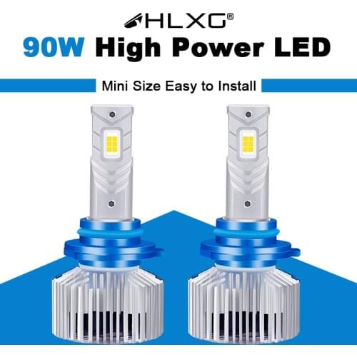 12PCS CSP Chips H4 LED Headlight H7 H11 H8 H9 9005 9006 Super Bright Car Bulbs 90W 30000LM Mini LED Headlights Auto Fog lamps