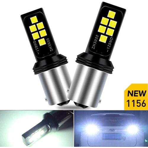 2 LED Ba15s P21W 1156 1157 T20 7443 Bulb Reverse Lights for Subaru Forester Legacy Outback Impreza XV STI B9 Tribeca Signal Lamp