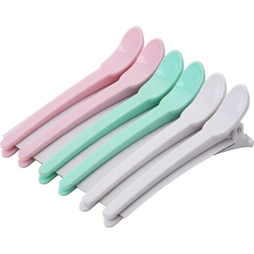 6pcs Sectioning Duck Mouth Clips Set Women Hair Clips Salon Hairdressing Clips Flat Accessories Hair Cutting Styling Tools