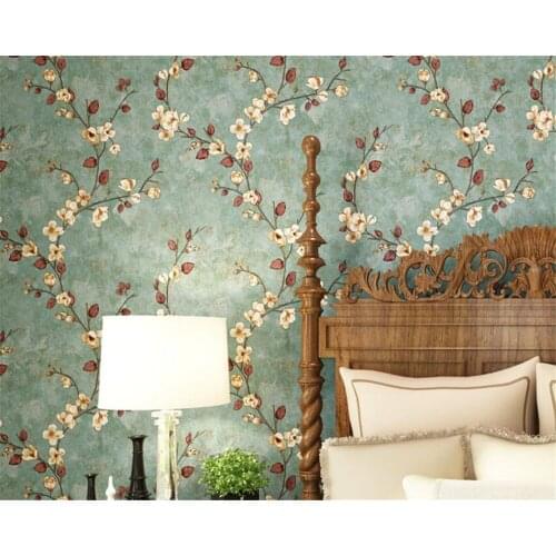 Beibehang Retro pastoral area version of the wall 3d living room bedroom book full house wallpaper home decoration 3d wallpaper