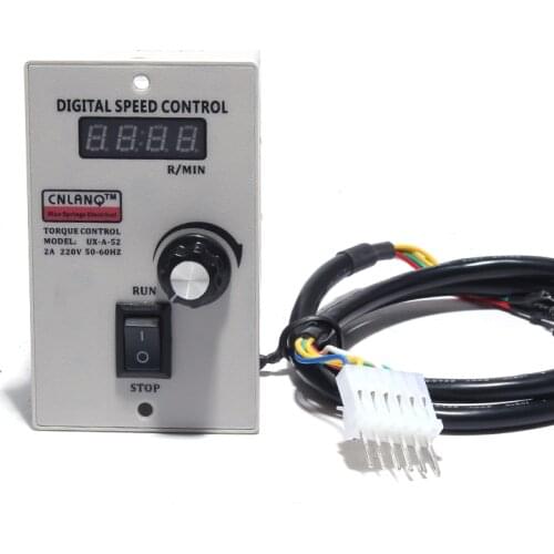 Deceleration motor digital display governor US-52/UX-52 speed control motor five-line deceleration panel 6W-250W220V