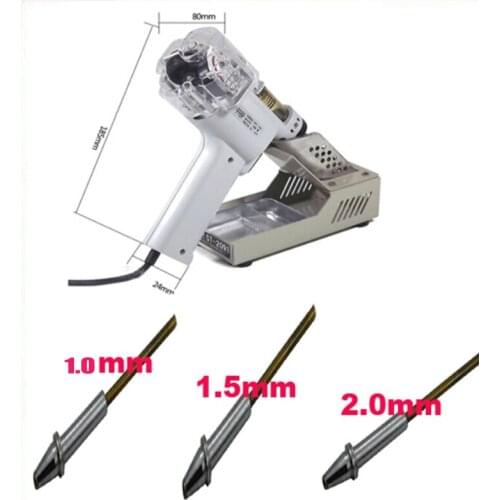 1set110/220V 100W S-998P Electric Vacuum Double-Pump Solder Sucker Desoldering Gun Soldering Iron