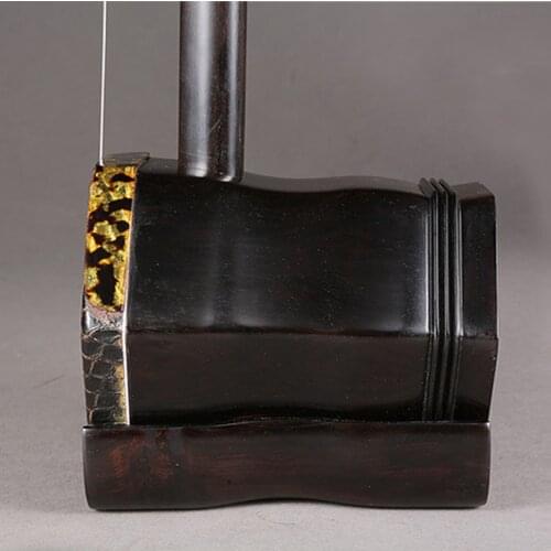 Erhu Handmade Chinese National Musical Instruments Black Rosewood Chinse Violin String Instruments