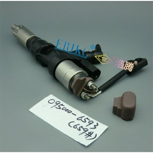 ERIKC 6592 Common Rail Spare Parts Injection Assy 095000-6592 Auto Engine Diesel Injector Unit 0950006592 for Hino J08E Kobelco
