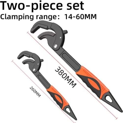 High Carbon Steel Open End Wrench 14-30/30-60MM Multi-Purpose Spanner for a variety of Pipe / Nut / Furniture Assembly