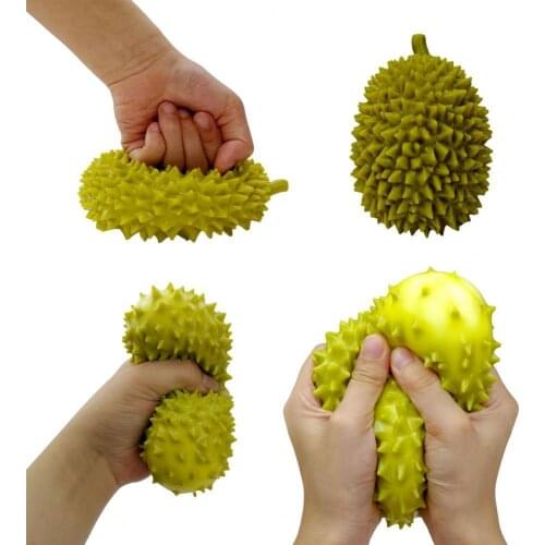 Durian Stress Relief Toys Childrens Simulation Fruit Squeeze Unbreakable Decompression Ball Toy Durian Fidget Toys room decor