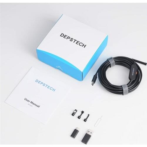 5.5mm lens Camera Endoscope Hard Flexible Semi-Rigid Cable Mirco USB Type-C Borescope Video Inspection for Android Endoscope