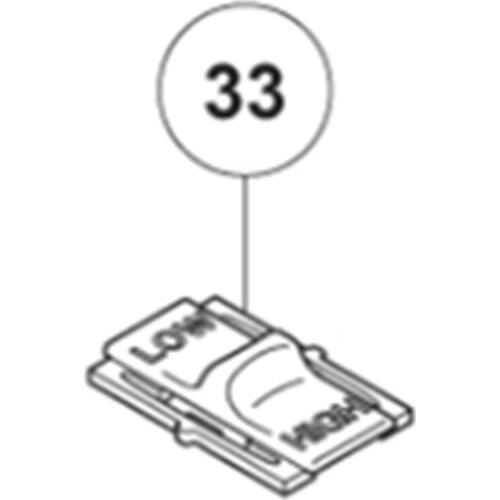 Toggle button for HIKOKI DS14DBSL DS18DBSL DV18DBSL 330583