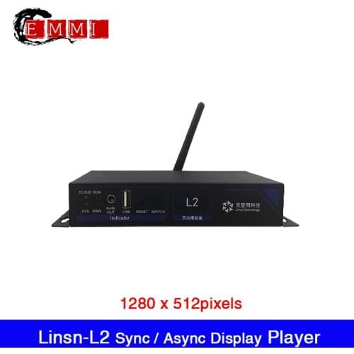 Linsn-L2 sync/async player. with HDMIinput and WIFI, LAN or USB flash drive, supports 650 thousand pixels