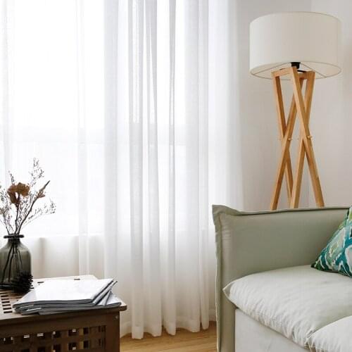 Chicity Japan Style Solid Curtains For Living room white tulle curtains for bedroom Faux linen Tulle for kitchen