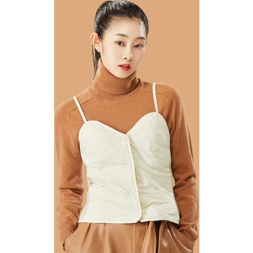 OhSunny Waistcoat Womens Warm Vest Ultra Light Down Vest Portable Stretch Sleeveless Tank Tops Winter Warm Liner