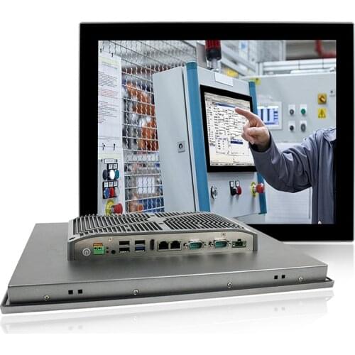 TPM 2 industrial fanless pc 19" PCAP touch screen 8 Gen Intel Core i3 8145U CPU for windows 11 /10 /7 VESA&embedded mounting