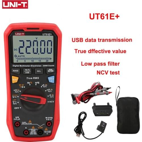 UNI-T UT61E+ UT61B+ UT61D+ Upgrade Digital Multimeter 1000V True RMS AC/DC Voltage Current Resistance Capacitance Tester