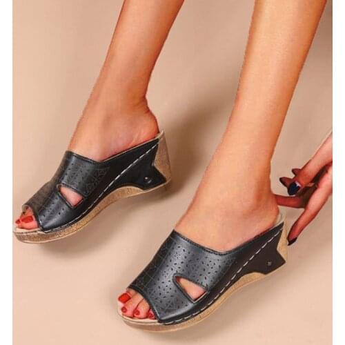 Platform Sandals Women Slip On Women Sandals Shoes Open Toes Shoes Women Soft Thick Bottom Female Shoes Woman Sandalias Mujer