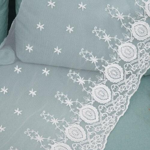 Sewing Accessories African Lace Fabric For Garments Diy Handmade Craft Lace Ribbon Dress Decoration Supplies White By Yard 2021