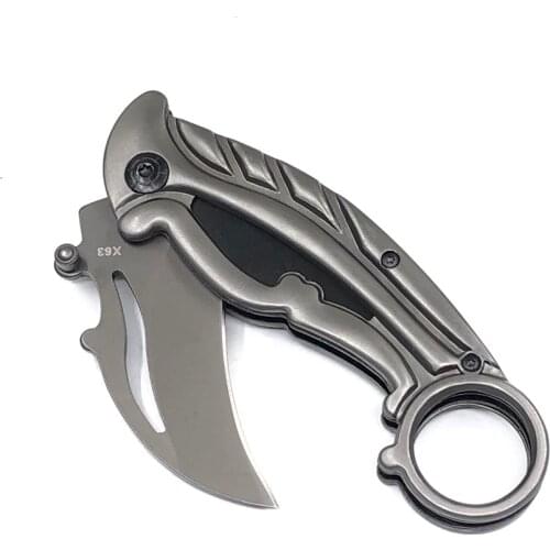 172mm(6.77'') Folding Karambit Knife Survival Tactical Pocket Knife Hunting Outdoor Camping Claw Knives EDC Self-defense Tool