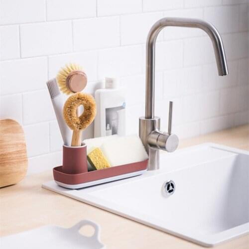 Sponge Soap Faucet Holder Sink Drain Rack with Drain Holes Cruises Shape Storage Holder Washing Cloth Rack Bathroom Accessories