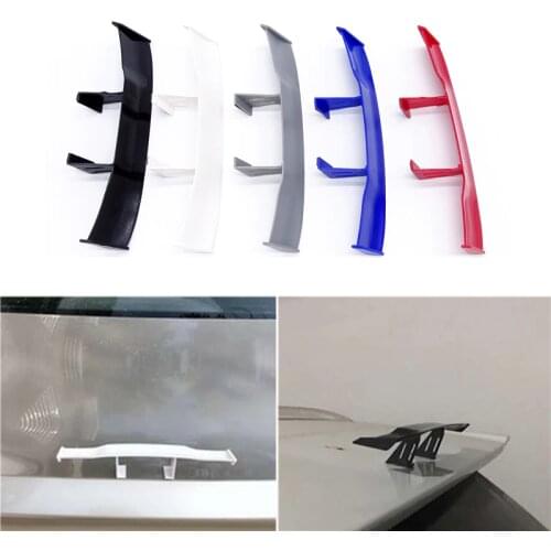 1 Pcs 6.7inch Universal Car Tail Wing Modified Mini Punch-free Personality Decoration Small Tail Small Cute Car Supplies
