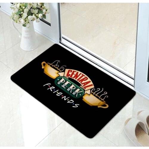 Funny Friends TV Mug Friends Central Perk Logo Door mat Ceramic Friends TV Discoloration Carpet Creative Christmas Birthday Gif