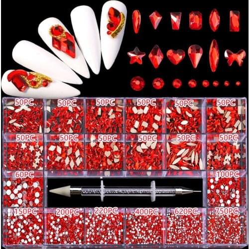YOKE FELLOW Rhinestones For Nails
