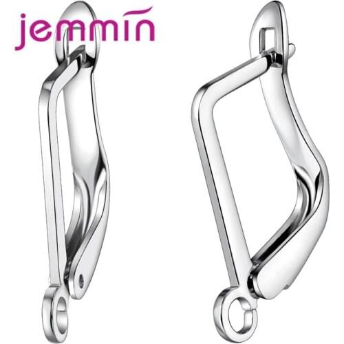 925 Sterling Silver Earrings Accessories Geometric Shaped Making DIY Hoop Earrings For Women Fashion Not Allergies