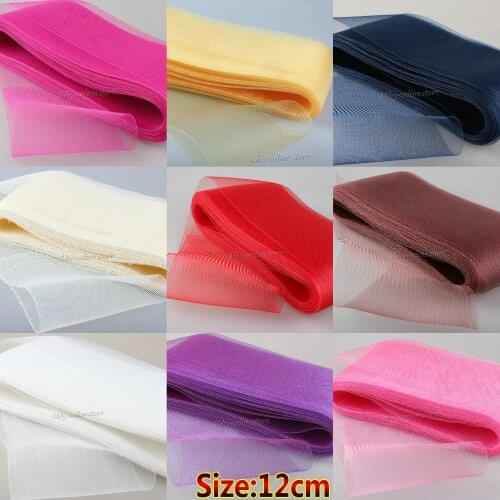 12cm Soft Crin Plain For fascinators, hats & craft use for lining and dress-making 100yard