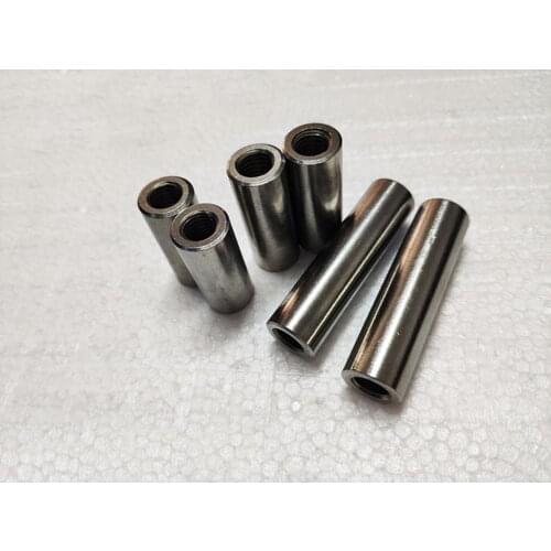 3pcs M10 M12 circle column nuts thickening and lengthening nut Inner wire full tooth sleeves connecting post 304 stainless steel