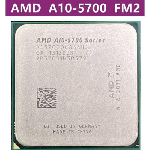 AMD A10 Série A10-5700 A10 5700 A10-5700 3.4Ghz 65W Quad-Core PROCESSEUR D'UNITÉ CENTRALE AD5700OKA44H PRISE FM2