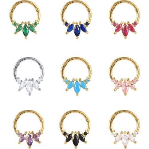 CANNER S925 Silver Round Diamond Pierced Cartilage Earrings Rainbow CZ Zircon 2021 Trend Pendientes plata 925 Earrings For Women