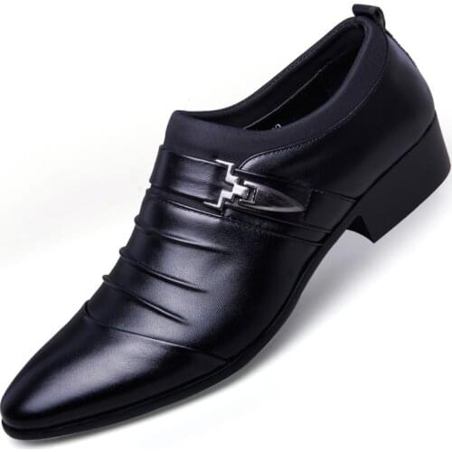 British Tide Shoes Sports Male Youth Pointed Leather Shoes Man Formal Wear Men Shoes Danc Breathable Tidal Current