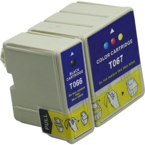 INK WAY T066 T067 Chipped Compatible ink cartridge with ink for Stylus C48,1 SET, 2 PCS