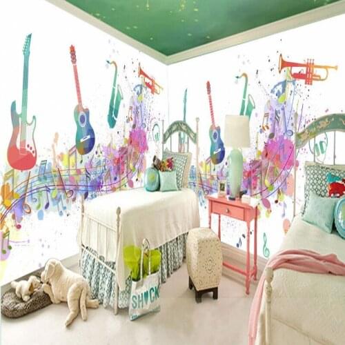 Custom mural Musical Instrument Background Wall Painting Bar wallpaper stereo KTV wallpaper custom mural