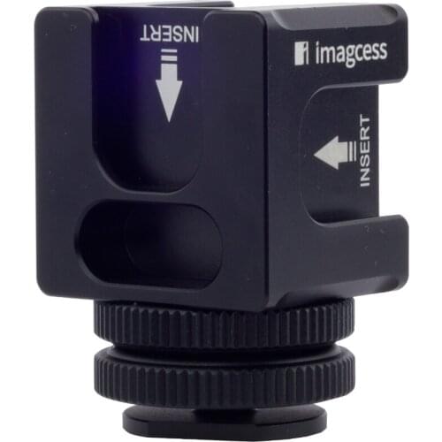 FS-04 Micro Single Camera Rotating pan/tilt Four-head Hot Shoe Flash Light Microphone Holder Stand Base DSLR Camera Accessories