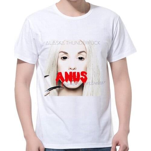 Mens T Shirt Alaska Drug Queen oversized Retro short-sleeved Summer fashion HarajukuT-shirt print Mens Clothing