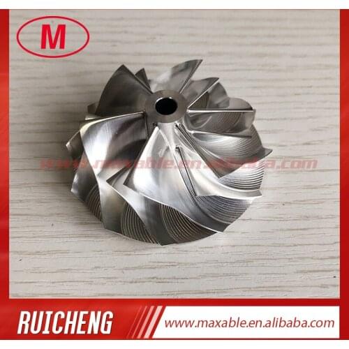 GT28 49.62/61.98mm 6+6 blades racing turbocharger billet/milling/aluminum 2618 compressor wheel