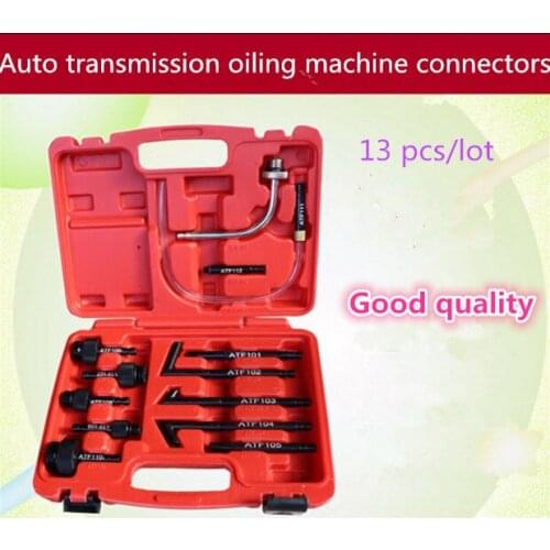 Good quality!Transmission Oil Refilling Refill Tool Kit 13Pcs Oil Filling Adaptor Set CVT Transmission Service Adapter