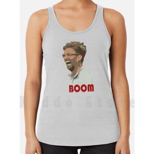 Klopp Boom Tank Tops Vest Sleeveless Klopp Jurgen Boom Football Club 2018 2019 Soccer Manager Salah Fpl Fantasy