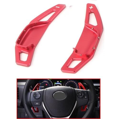 Yubao Red Car Steering Wheel Shift Paddle Extension Paddle for Toyota Corolla for Rav4 Camry Reiz Car Accessories