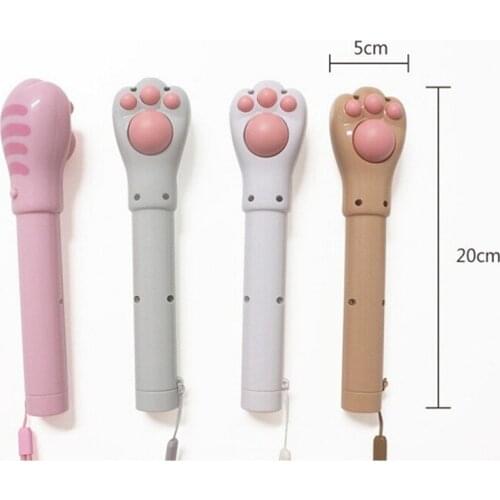 Mini Cute Claw Electric Body Massager Hammer Stick Shoulder Neck Back Pain Relief Muscle Relax Massage Roller with Flashlight