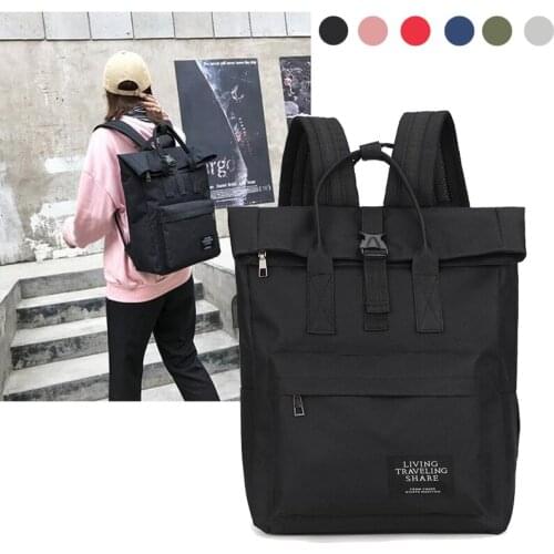Fashion Casual School Teenagers Laptop Backpacks Girls Large Capacity Canvas Travel Bags Ladies Trend Waterproof Back Packs Sac