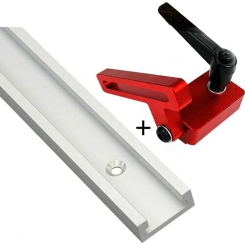 Woodworking T Slot Miter Track Jig Set Aluminium Alloy T Track Slot Miter Chute Limiter for Saw Table Router Table Tools 30