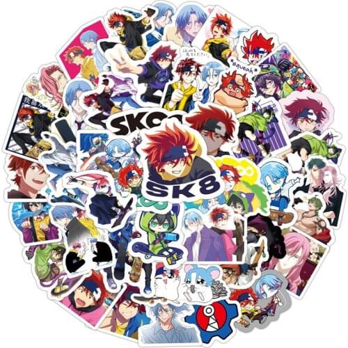 50 PCS/LOT SK8 The Infinity Reki Langa Miya Stickers Toy Waterproof Computer Backpack Bangalore Wraith Luggage Cosplay Sticker