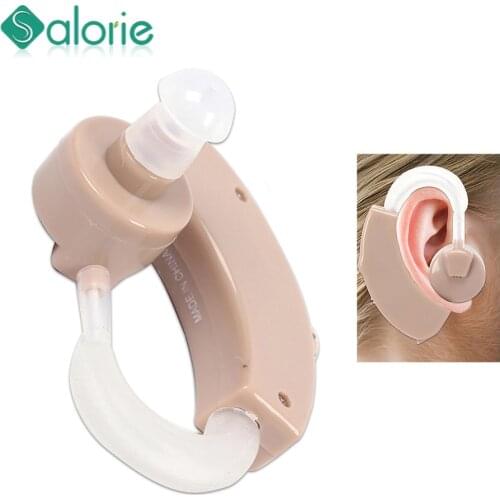 Portable Sound Amplifier Hearing Aid Mini Ear Adjustable Ear Hearing Amplifier Aid Kit Tone Hearing Aids for the Deaf/Elderly