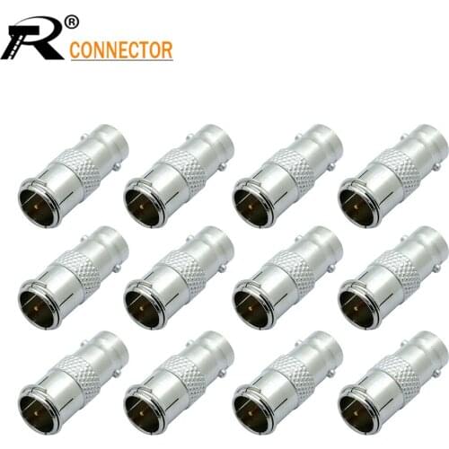 RF Coaxial Connector Converter BNC Female Jack to F Fast Male Plug Coaxial Adapter Coupler Extender 12/50/100pcs
